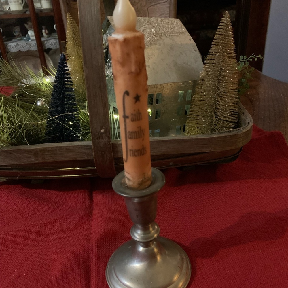 Vintage 1982 Empire Pewter Weighted Candlestick Holder 4 1/2"Tall Marked 778